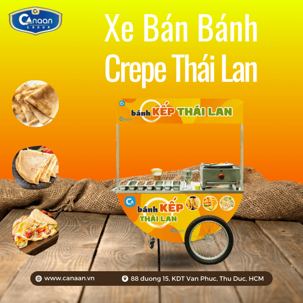Chọn Xe Đẩy Theo Món: Bánh Đồng Xu, Takoyaki Hay Crepe? - Xe đẩy bán hàng street-food Canaan