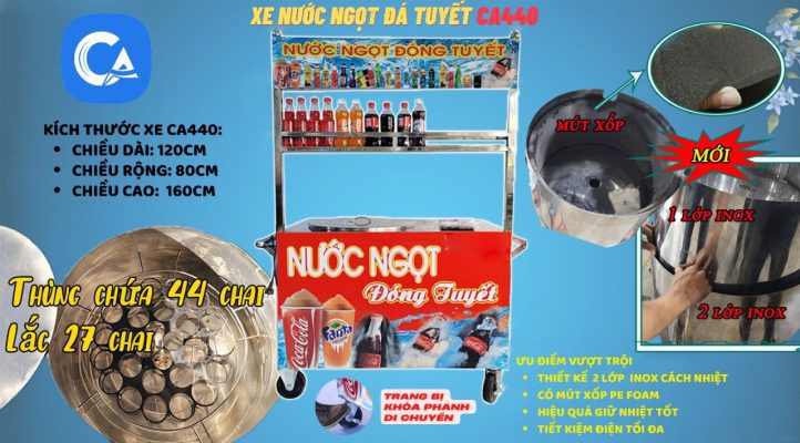 Xe nước ngọt đá tuyết CA440 - hình 3